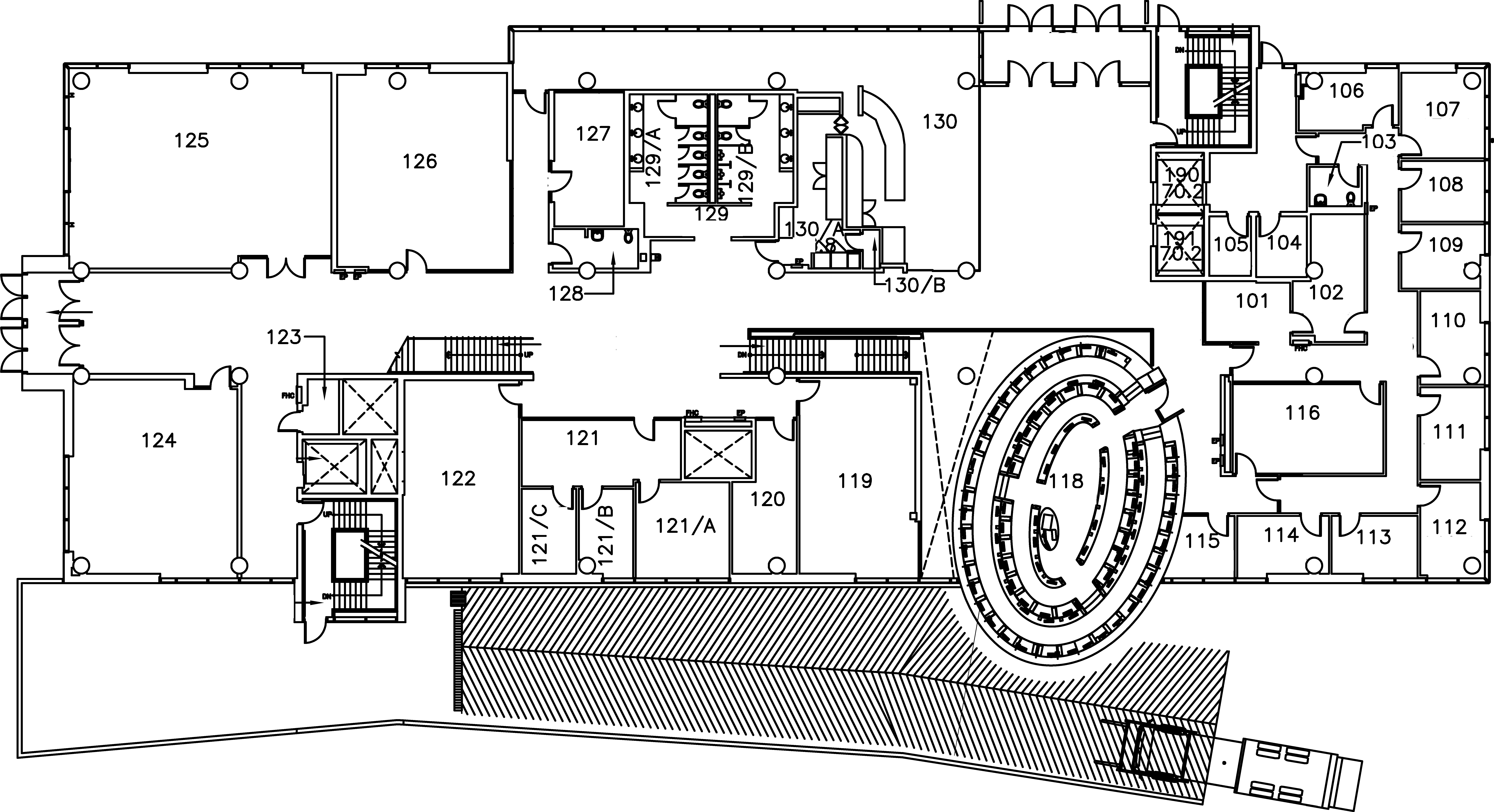 Engineering Technology Building- First Floor Map