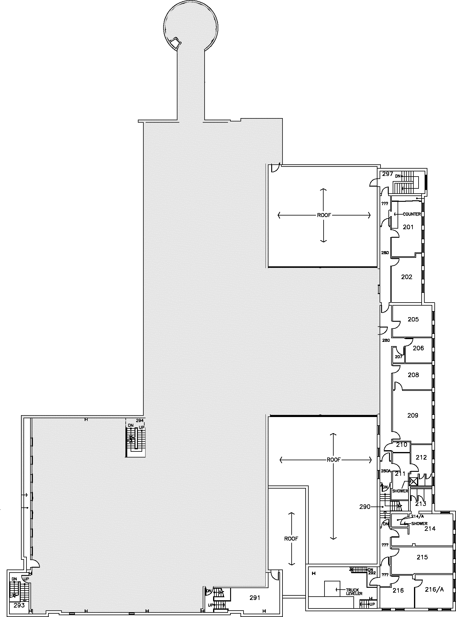 ET Clarke Centre - Second Floor Map