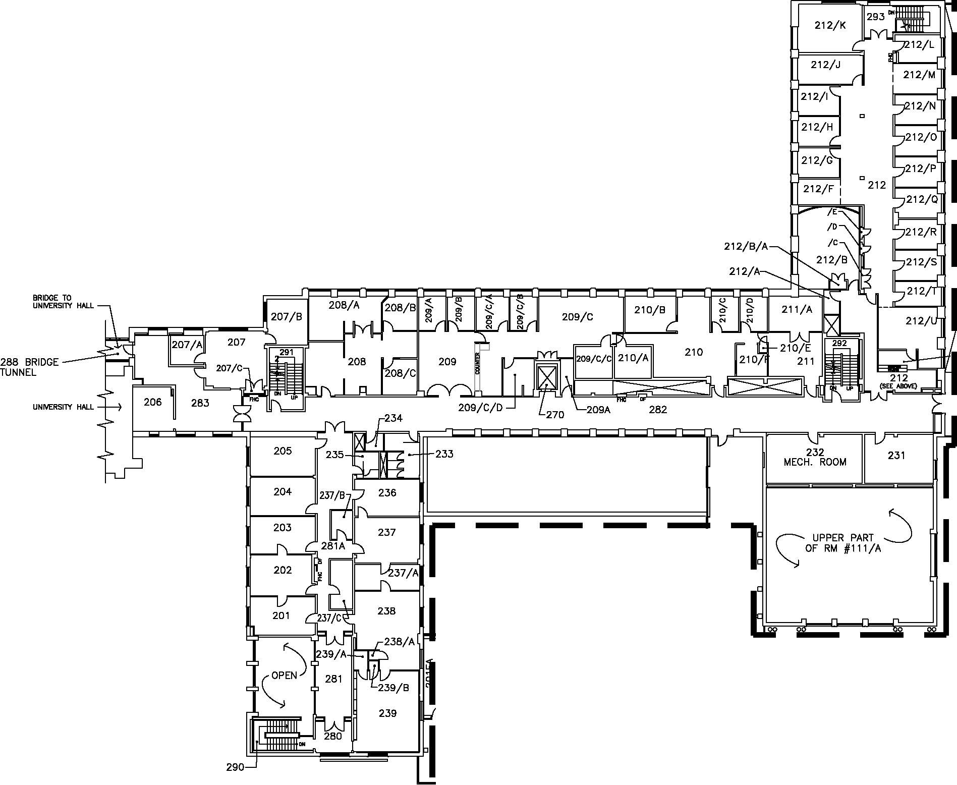 Mcmaster University Gilmour Hall Second Floor Map