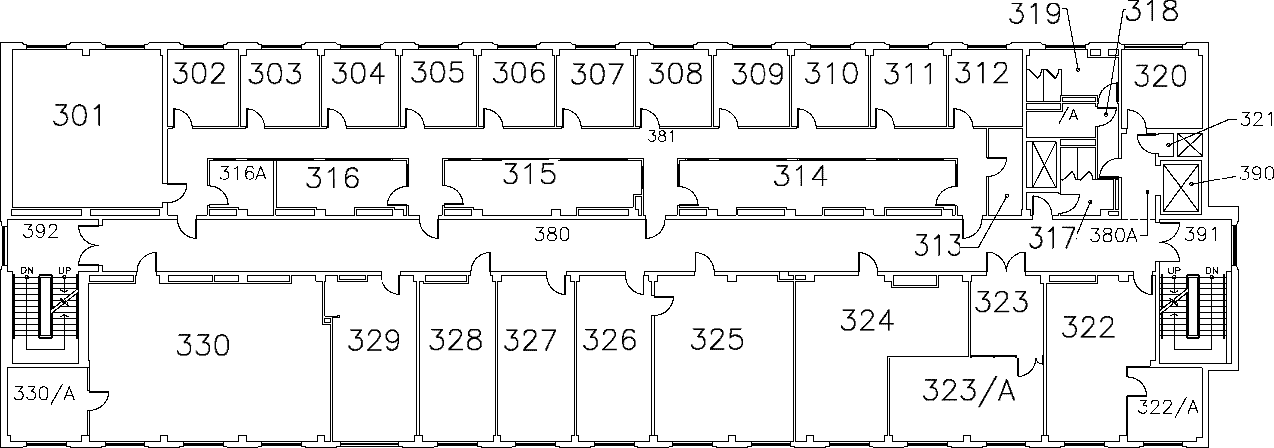 General Science Building - Third Floor Map