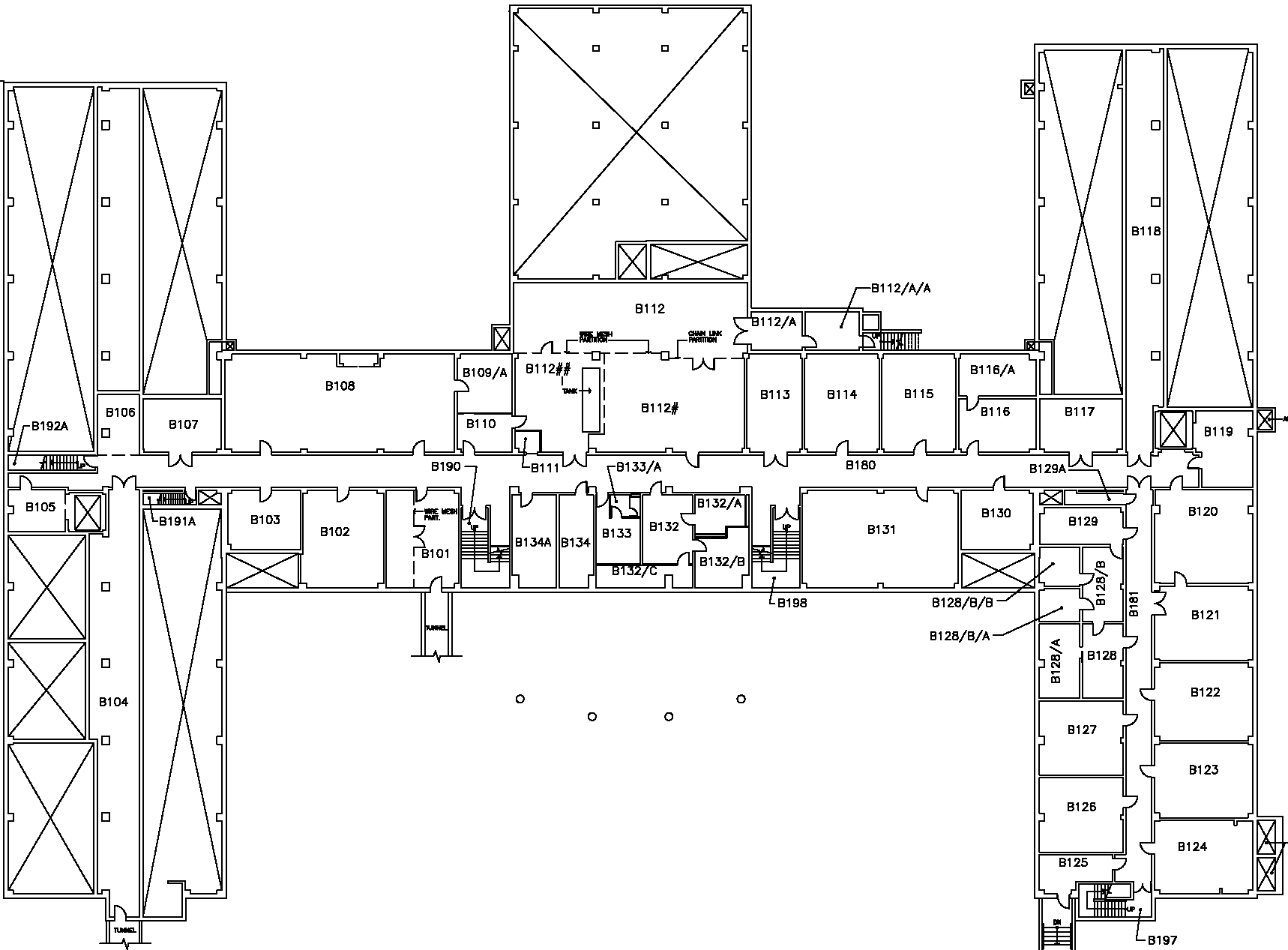 McMaster University John Hodgins Engineering Building (JHE) - Basement Floor Map