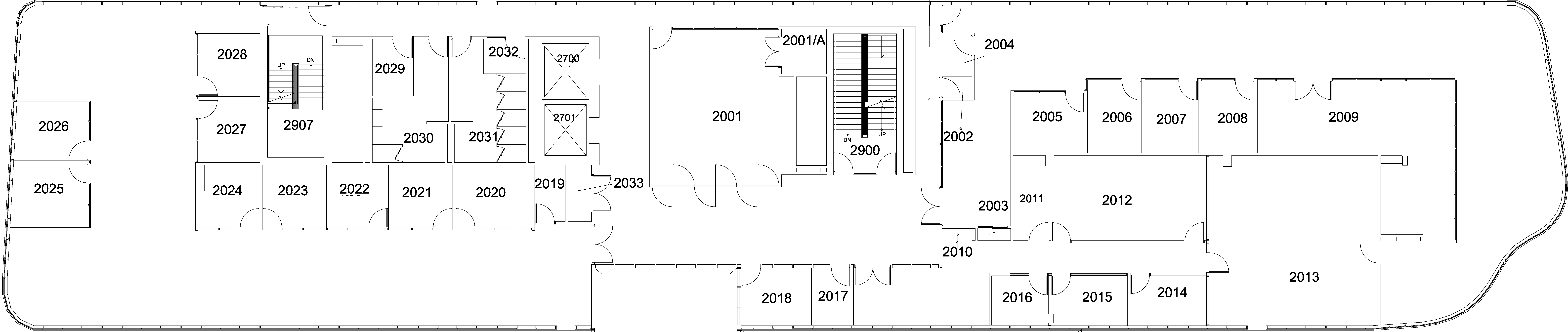 LR Wilson Hall - Second Floor Map