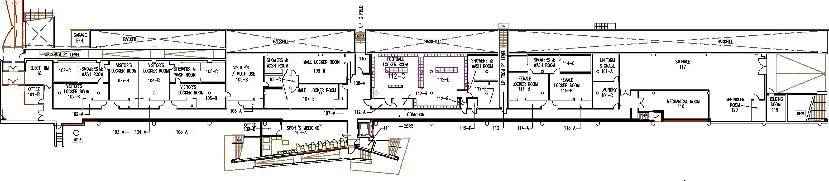 Ron Joyce Stadium - First Floor Map